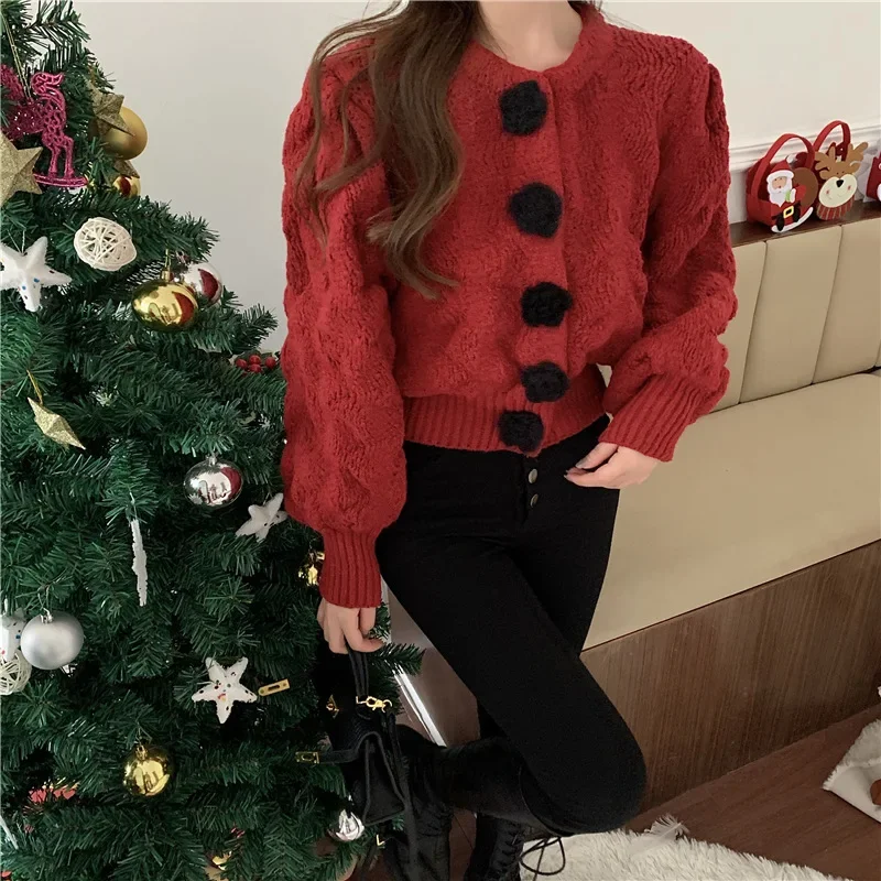 Lena | Women's bubble sleeve sweater - Image 4