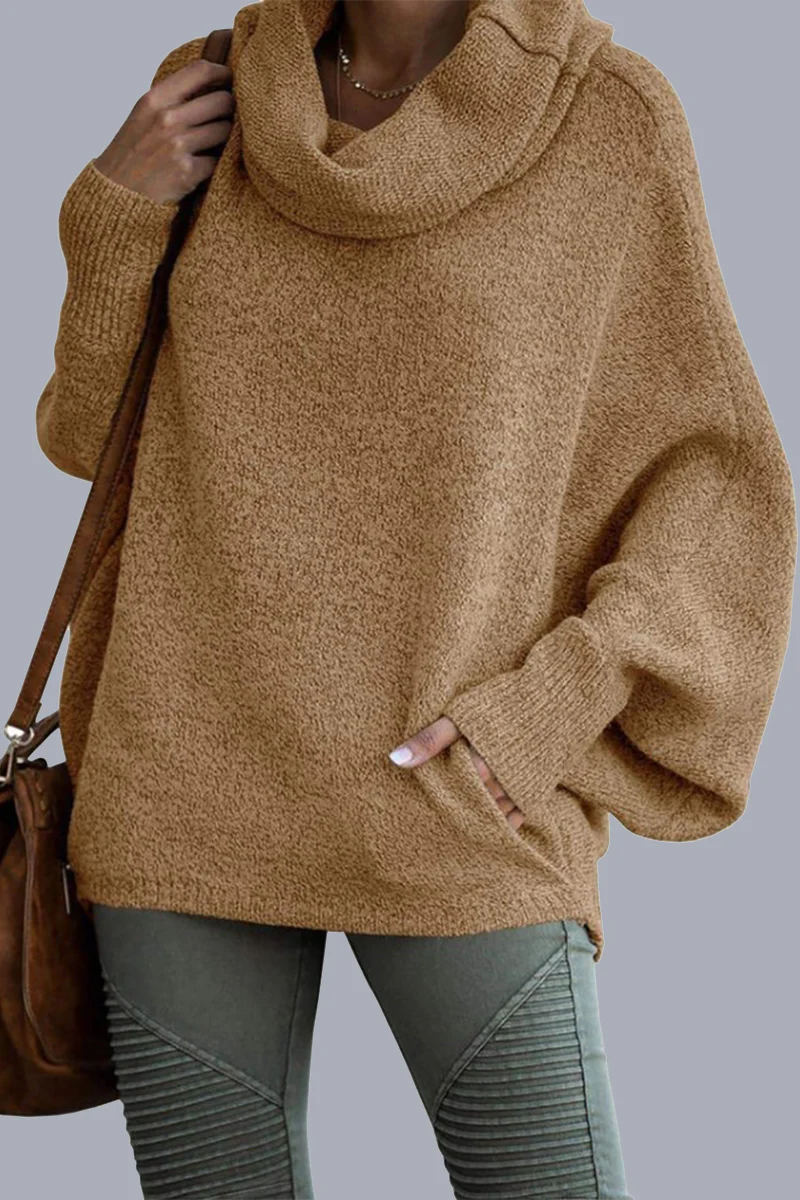 Leonor | Casual, daily sweaters with pocket shawl collar - Image 3