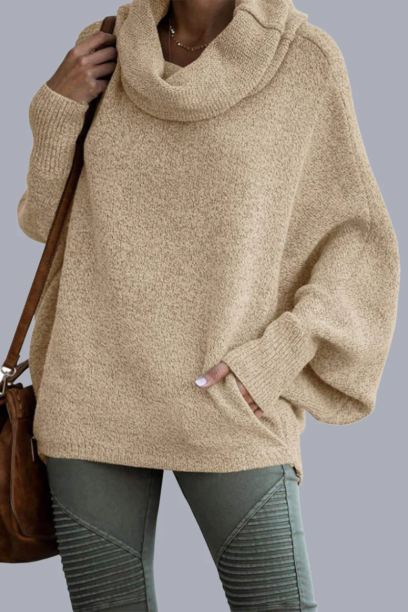 Leonor | Casual, daily sweaters with pocket shawl collar - Image 4