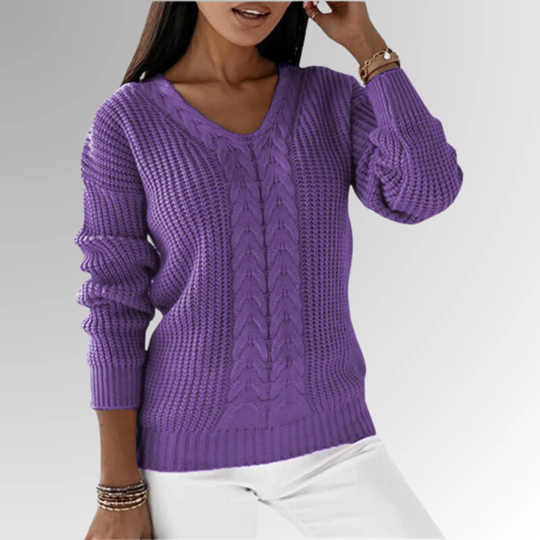 Leticia® | Pull the maille twice with the motif of the cables - Image 2