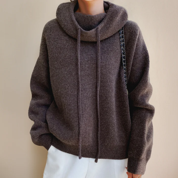 Lia - Elegant High Neck Sweater - Image 3
