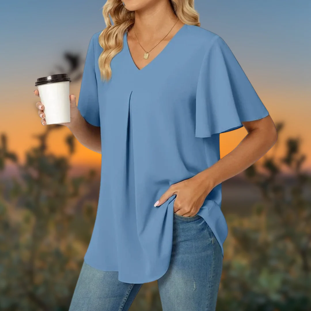 Liana® | Elegant And Casual Blouse With A V-Neck - Image 8