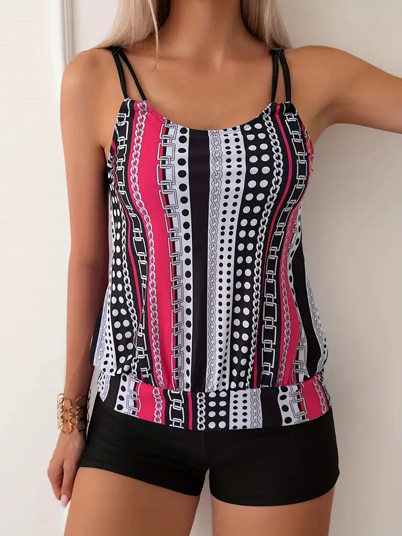 Libby® | Striped Tankini With Print - Image 10