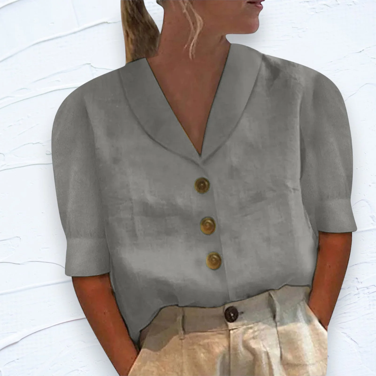 Lidia® | Elegant Linen Top - Image 3