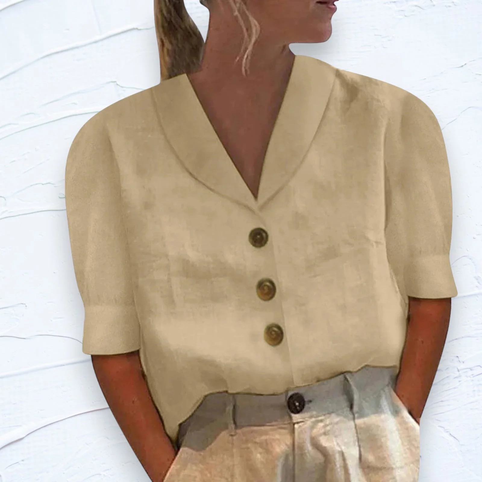 Lidia® | Elegant Linen Top - Image 4