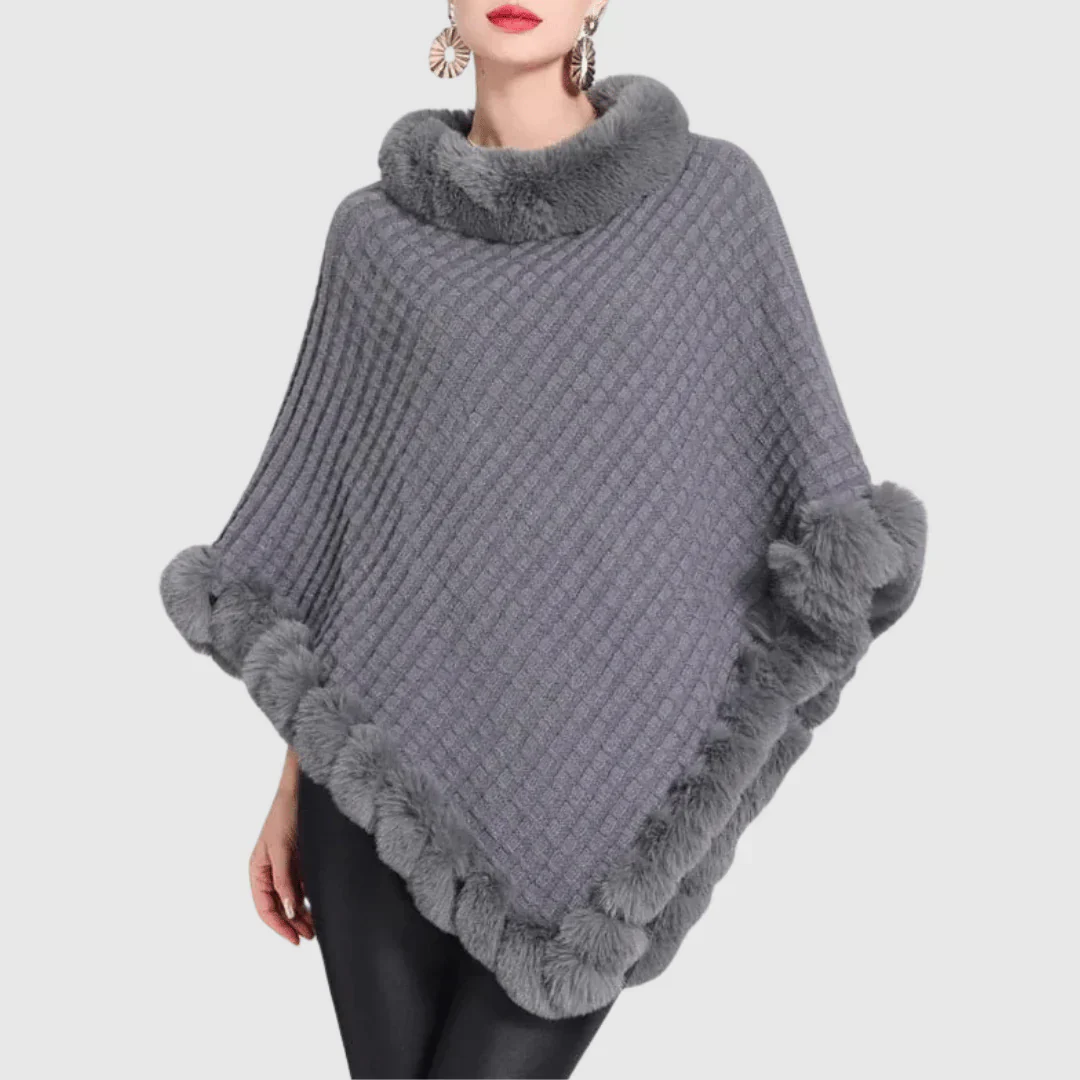 Lilian® | High neck poncho for women - Image 4