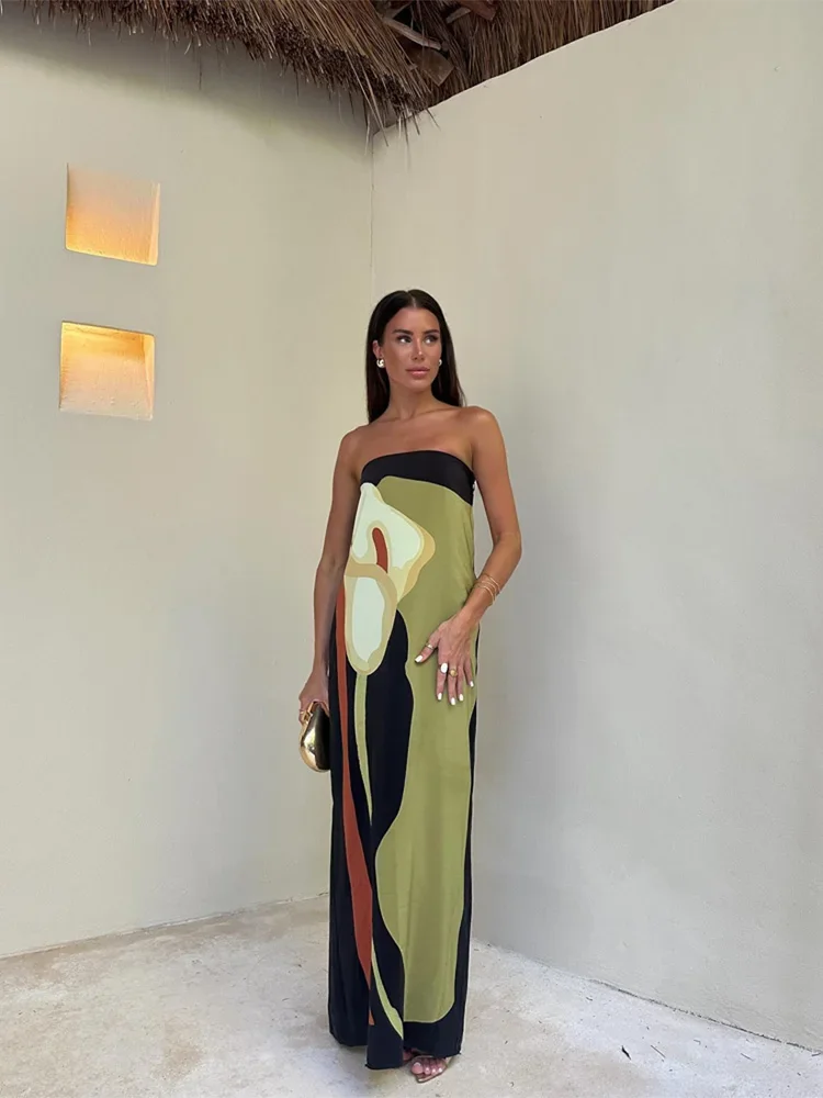Logan® | Women'S Floral Strapless Summer Maxi Dress - Image 2