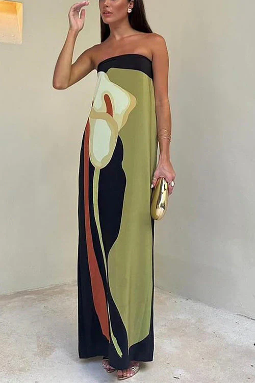 Logan® | Women'S Floral Strapless Summer Maxi Dress - Image 3