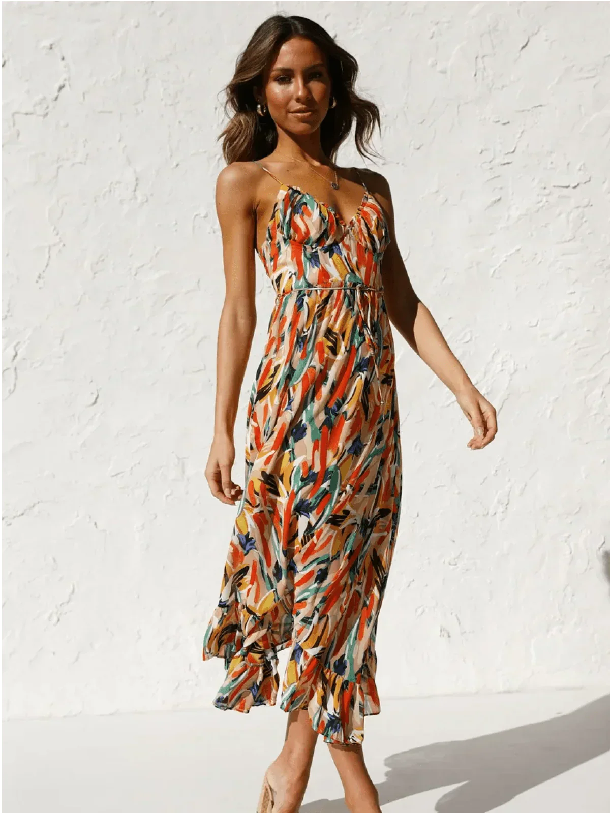 Lorena® | Premium Chiffon Midi Dress - Image 5