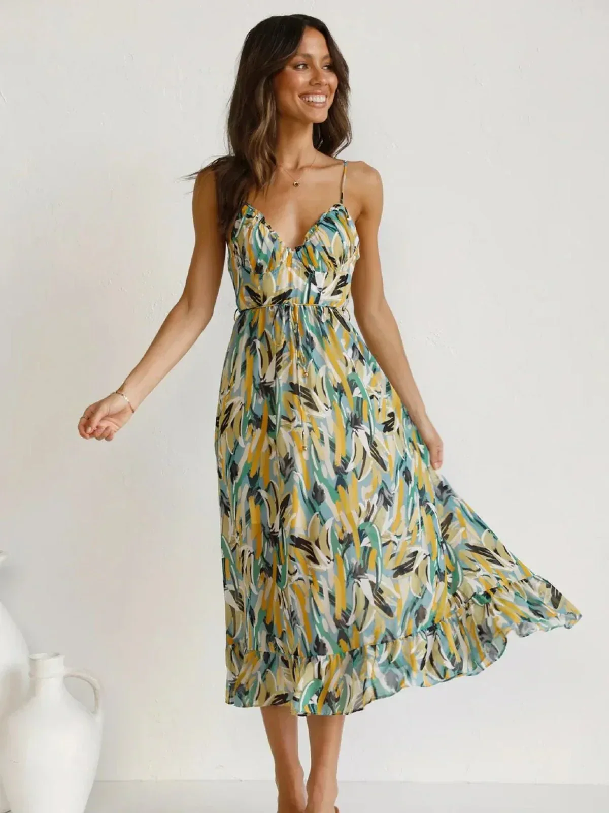 Lorena® | Premium Chiffon Midi Dress - Image 7