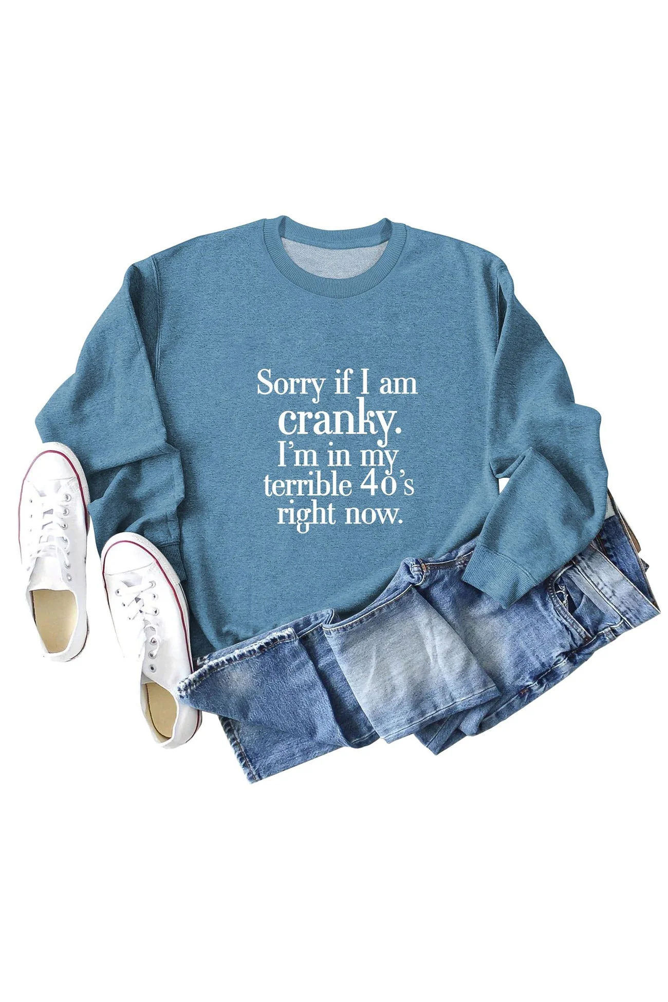 Lorena | Sweatshirt with “Cranky 40s” print. - Image 5