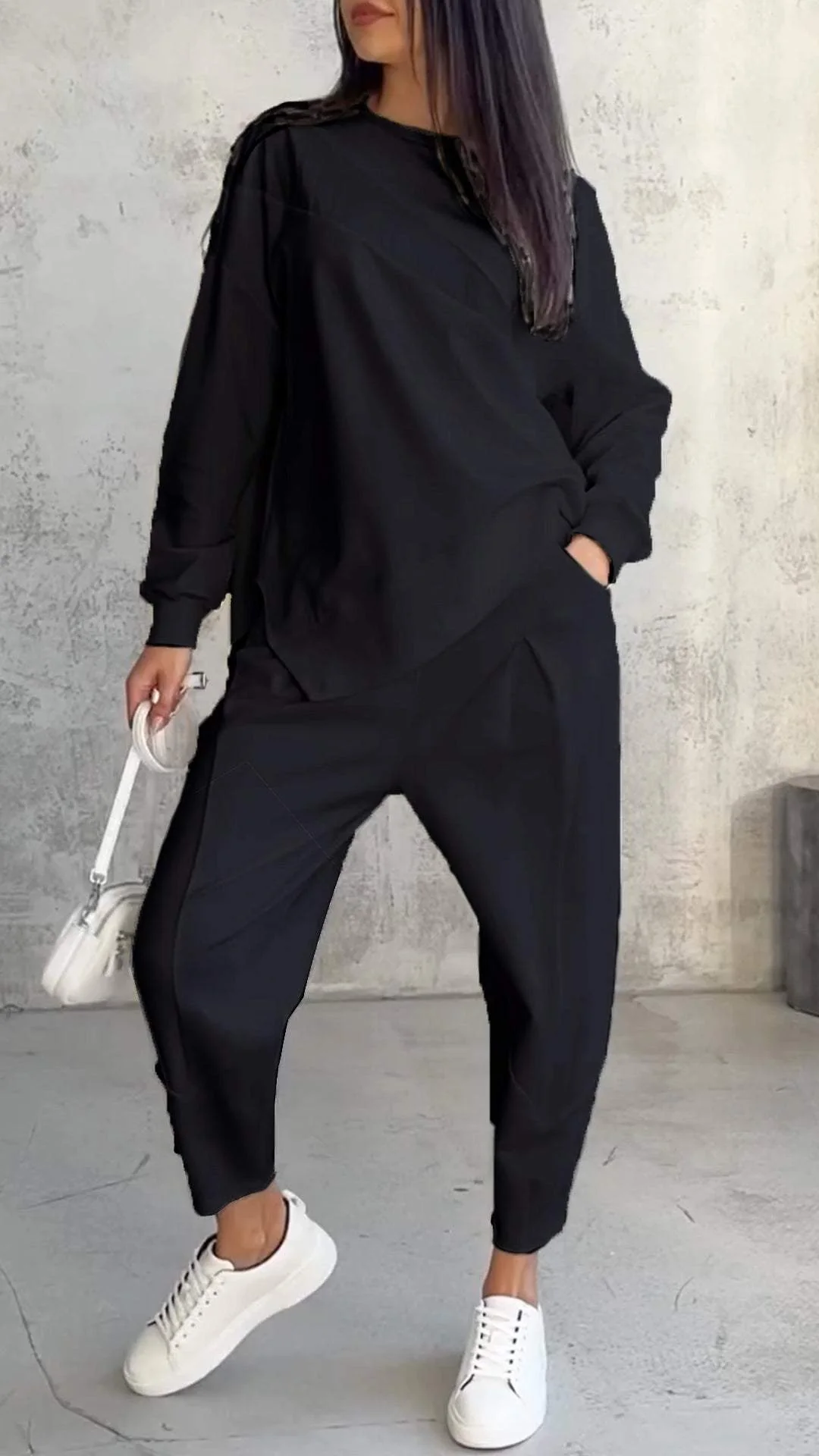 Lorena® | Two-piece set with a crew neck and long sleeves. - Image 5