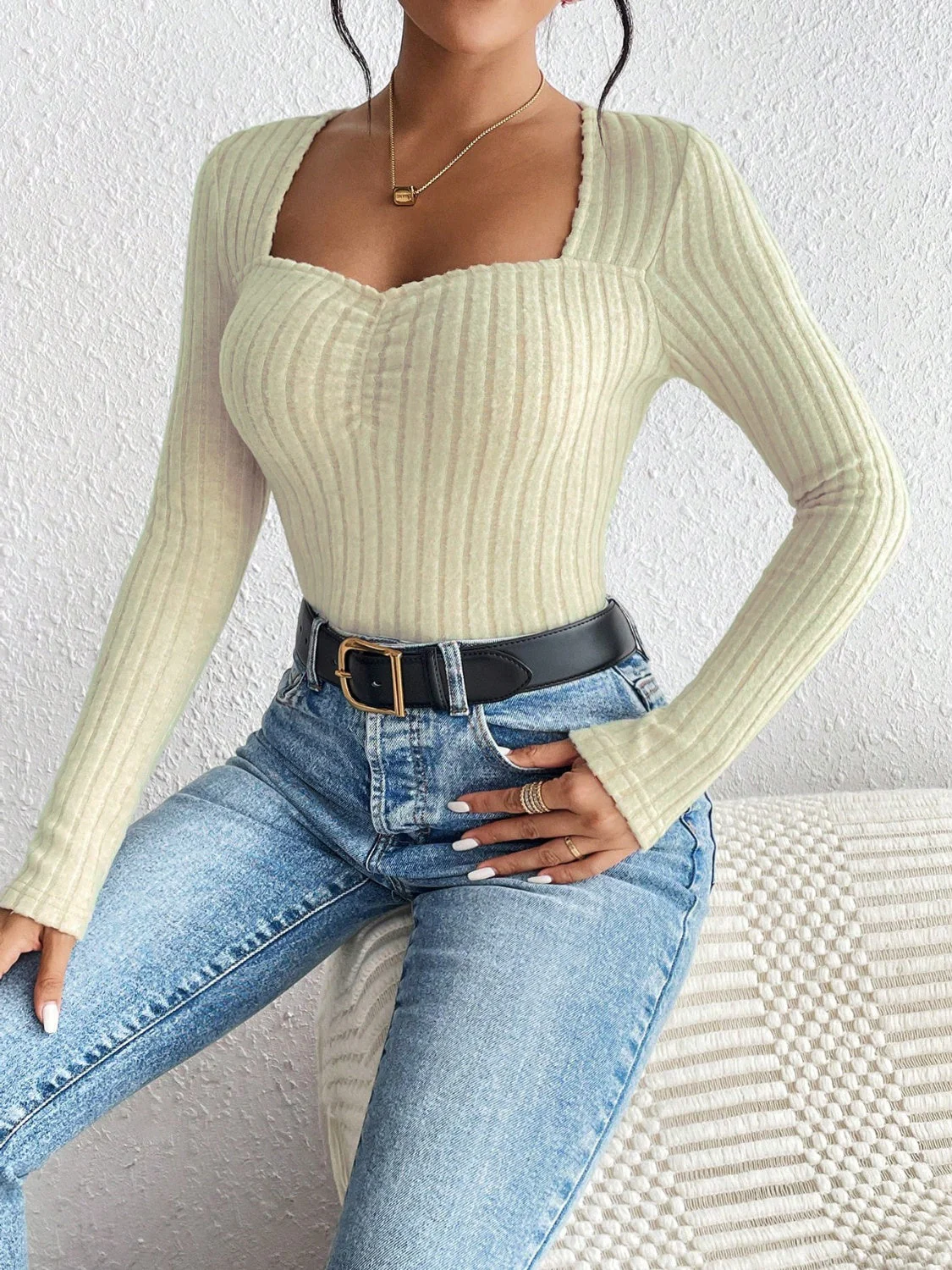 Lotte | Ribbed long sleeve t-shirt - Image 6