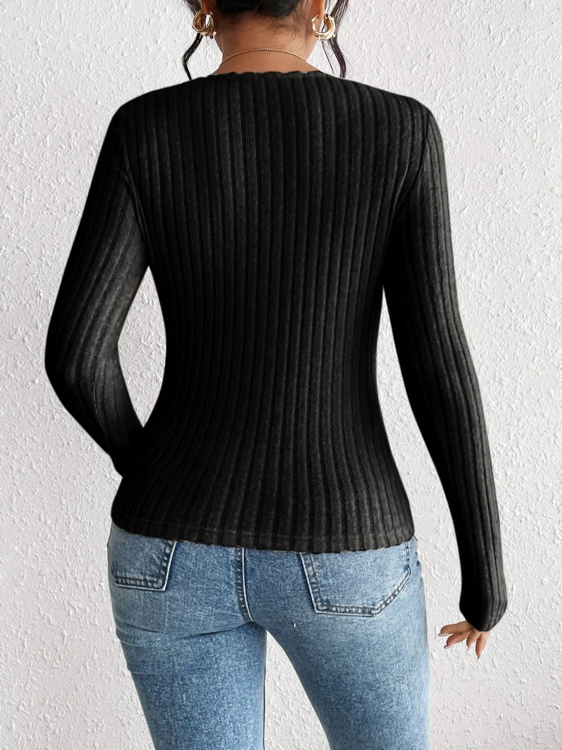 Lotte | Ribbed long sleeve t-shirt - Image 8