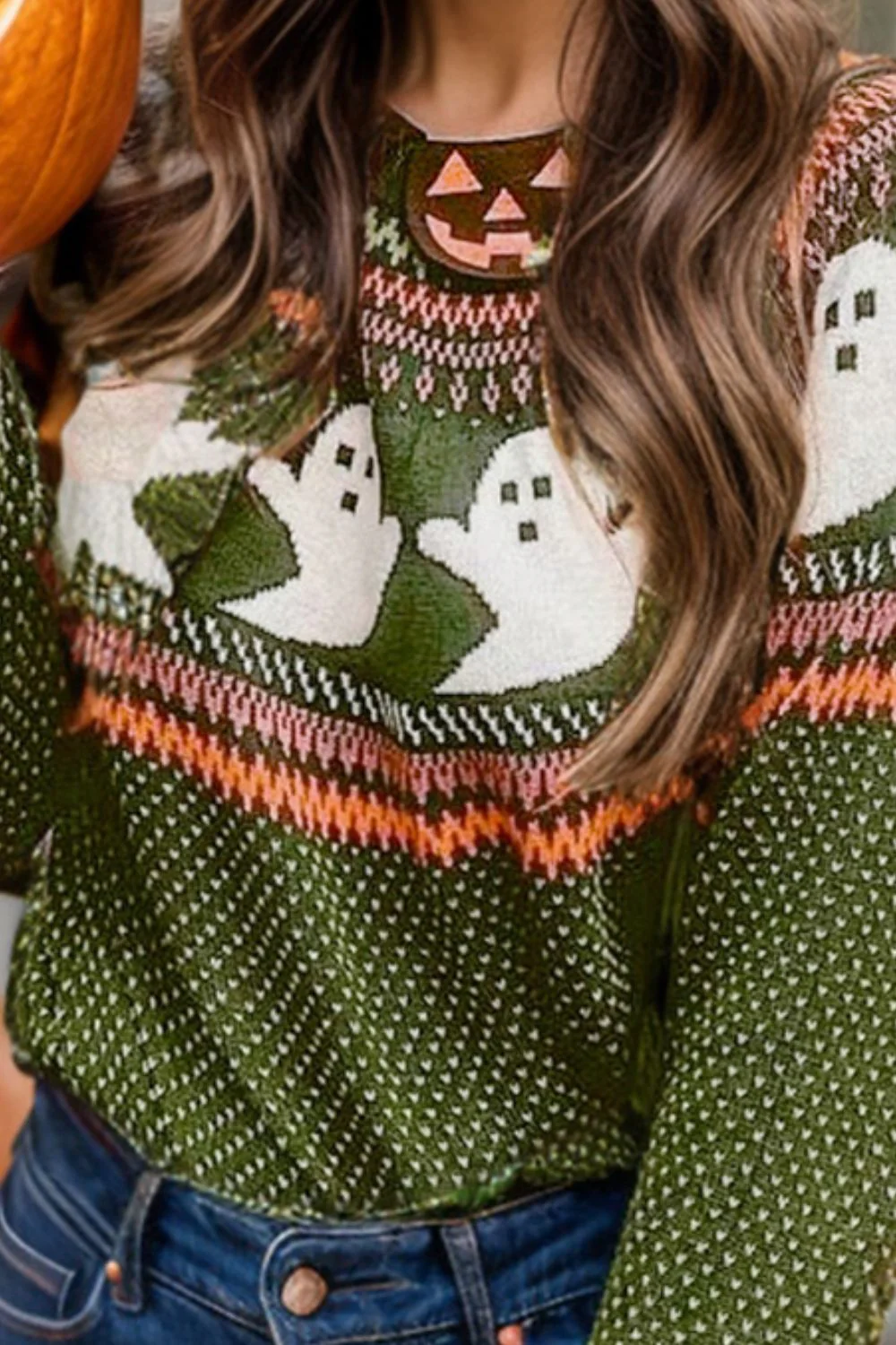 Louise | Ghost crew neck long sleeve sweater - Image 3