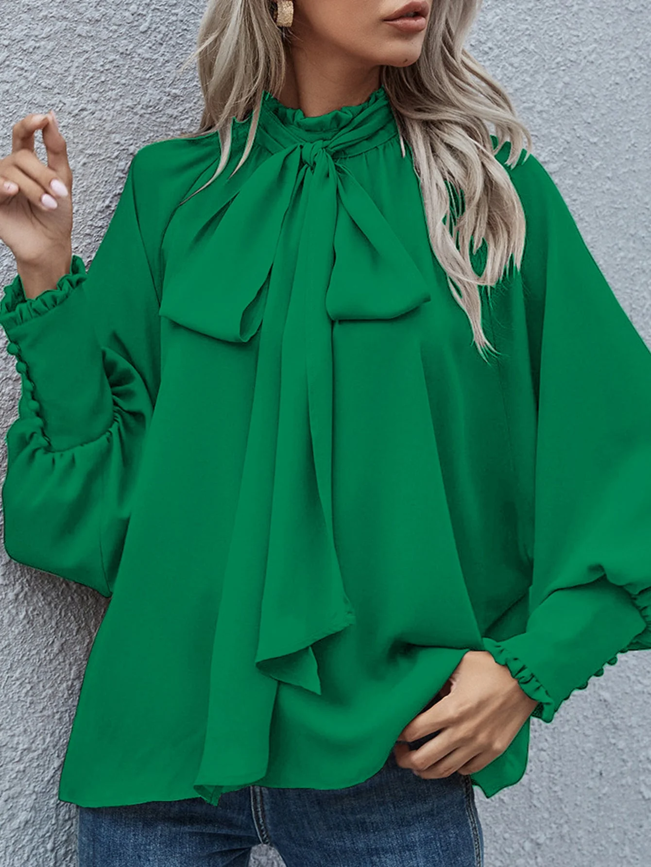 Lourdes® | Women'S Blouse With Playful Bow Collar And Longer Sleeves - Image 10
