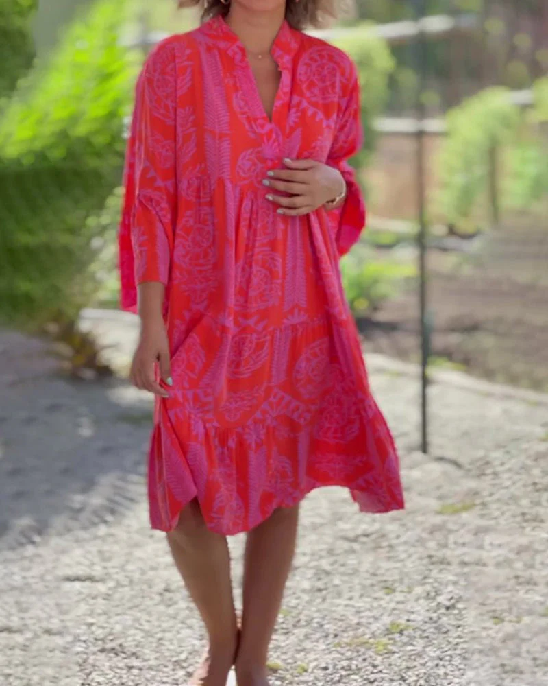 Lucero® | Sleeves And Geometric Boho Print