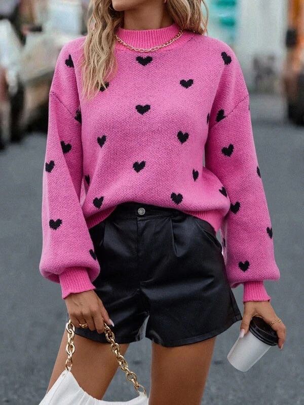 Lucía | All-over heart sweater - Image 2