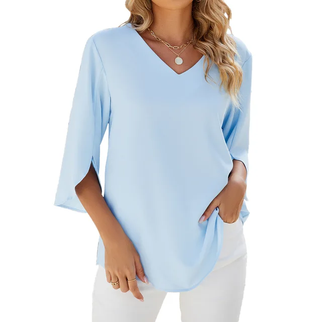Lucía® | V-Neck Blouse For Women - Image 4