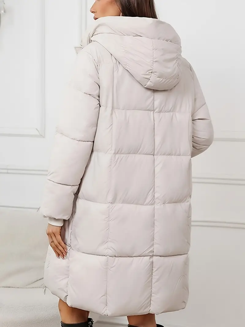 Lucrecia | Long down jacket with hood - Image 20