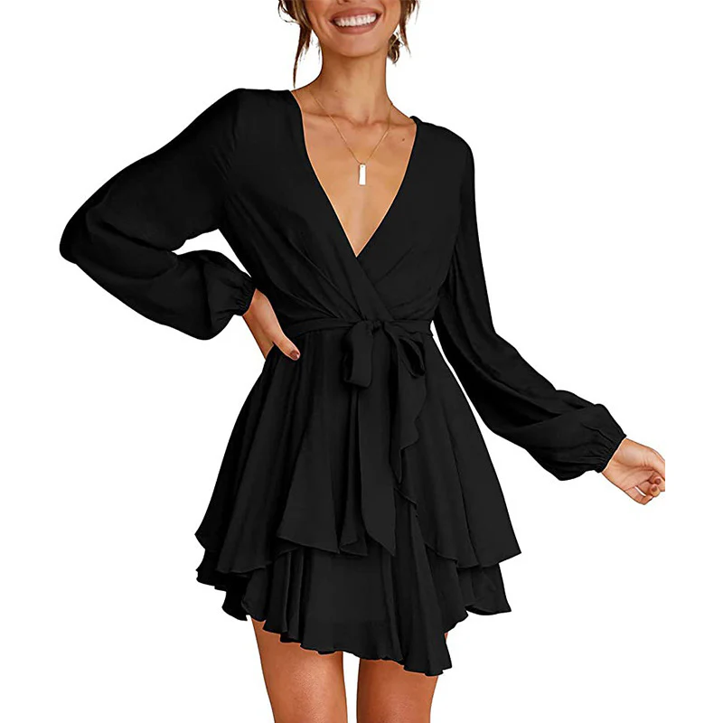 Ludmila® | Elegant Dress With Lantern Sleeves