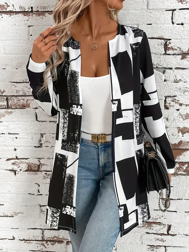 Ludmila | Stylish jacket with an open front - Image 2