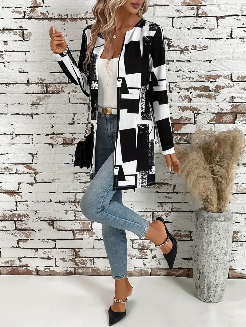 Ludmila | Stylish jacket with an open front - Image 3