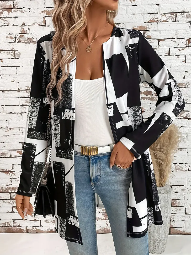 Ludmila | Stylish jacket with an open front - Image 6