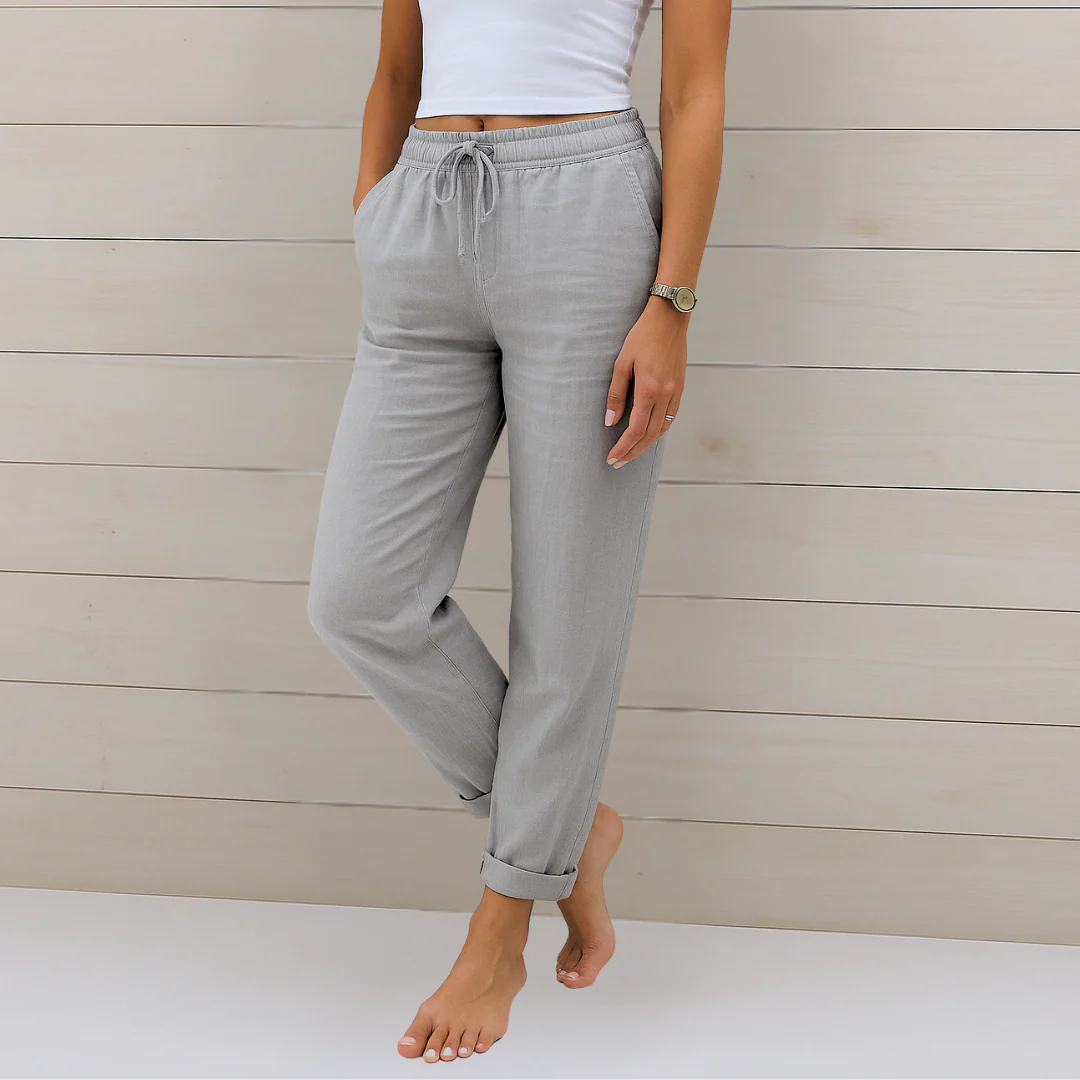 Luisa® | Breathable linen women's trousers - Image 4
