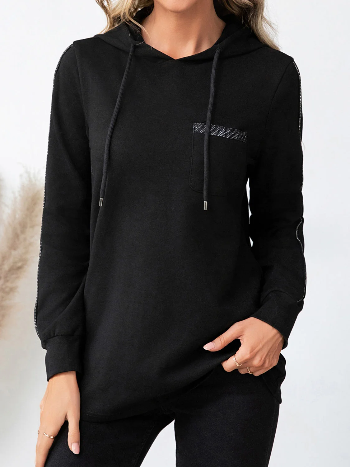 Luisa | Drawstring hoodie with long sleeves - Image 5