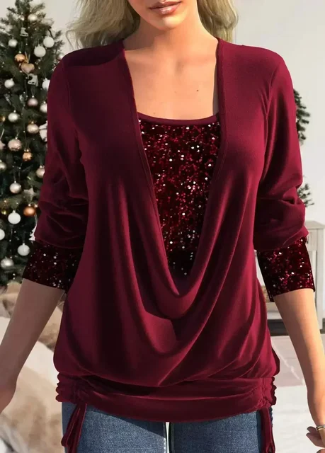 Luisa® | Velvet Blouse With Sequins - Image 7