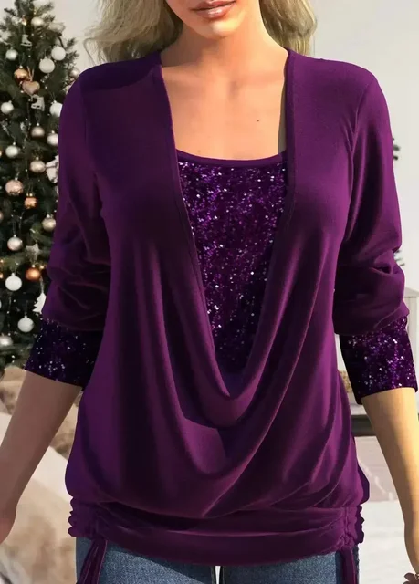 Luisa® | Velvet Blouse With Sequins - Image 8