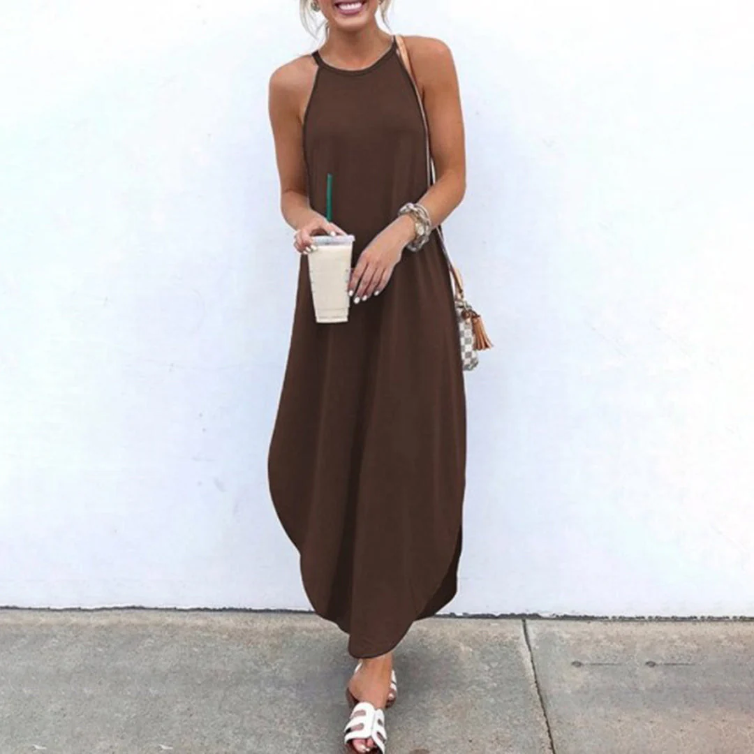 Luz® | Spaghetti Strap Dress With Side Slit - Image 4