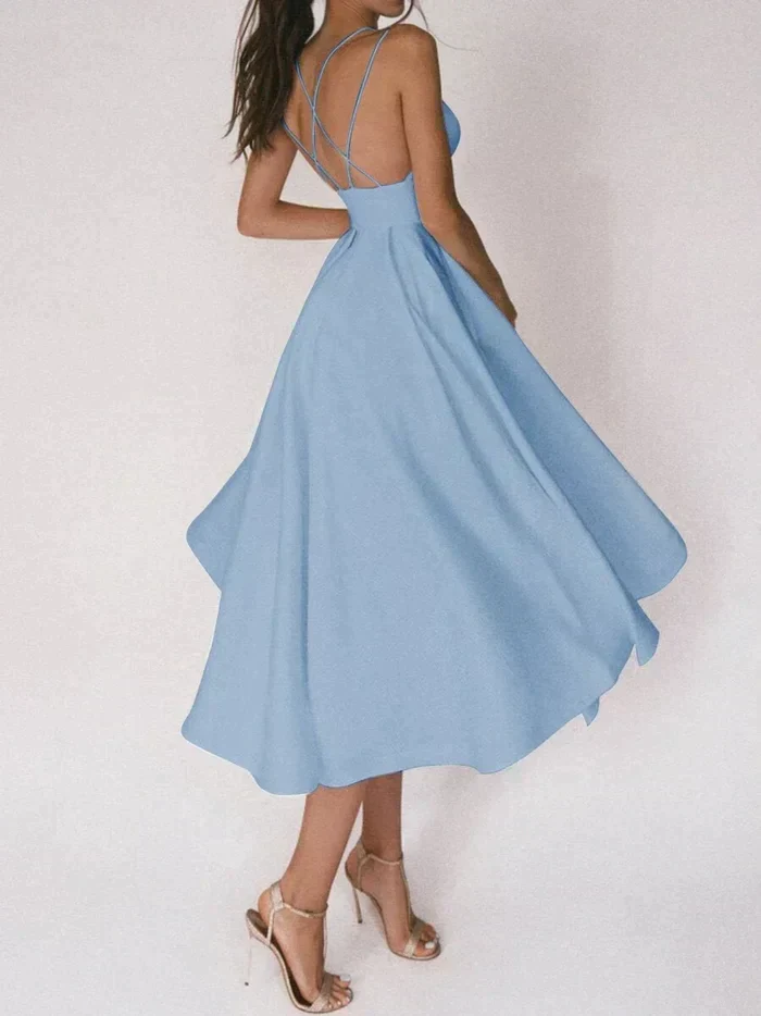Macarena® | Elegant Dress With V-Neck And Straps - Image 12