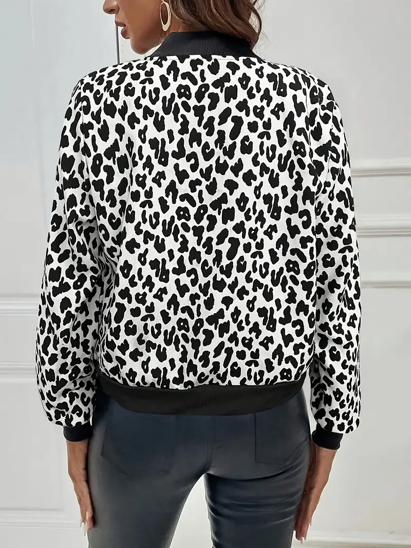 Magaly | Leopard print zip-up jacket - Image 8