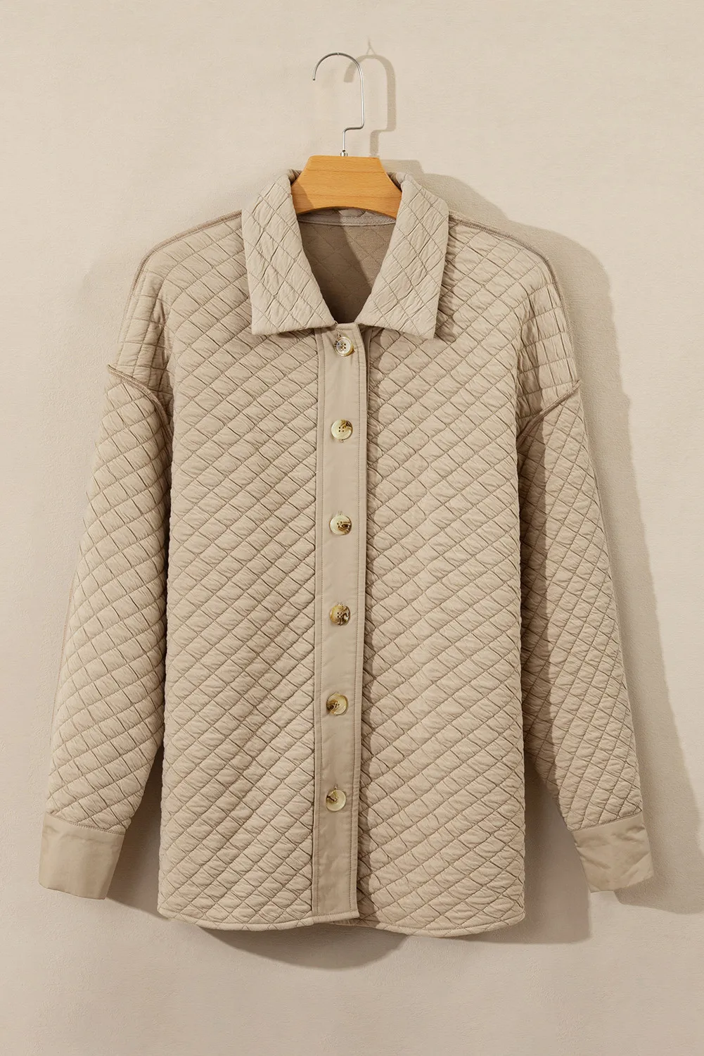 Magda | Long sleeve jacket with button down collar and collar - Image 2