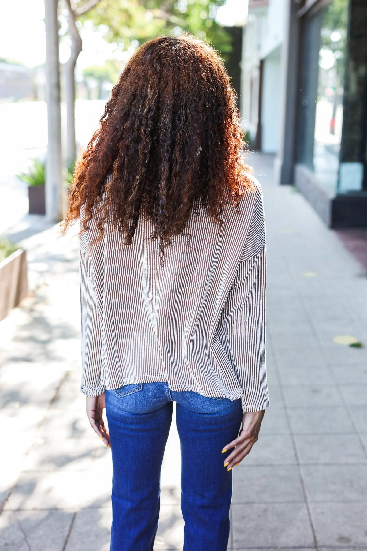 Magdalena | Hello beautiful Camel Rib Dolman Sweater Top - Image 3