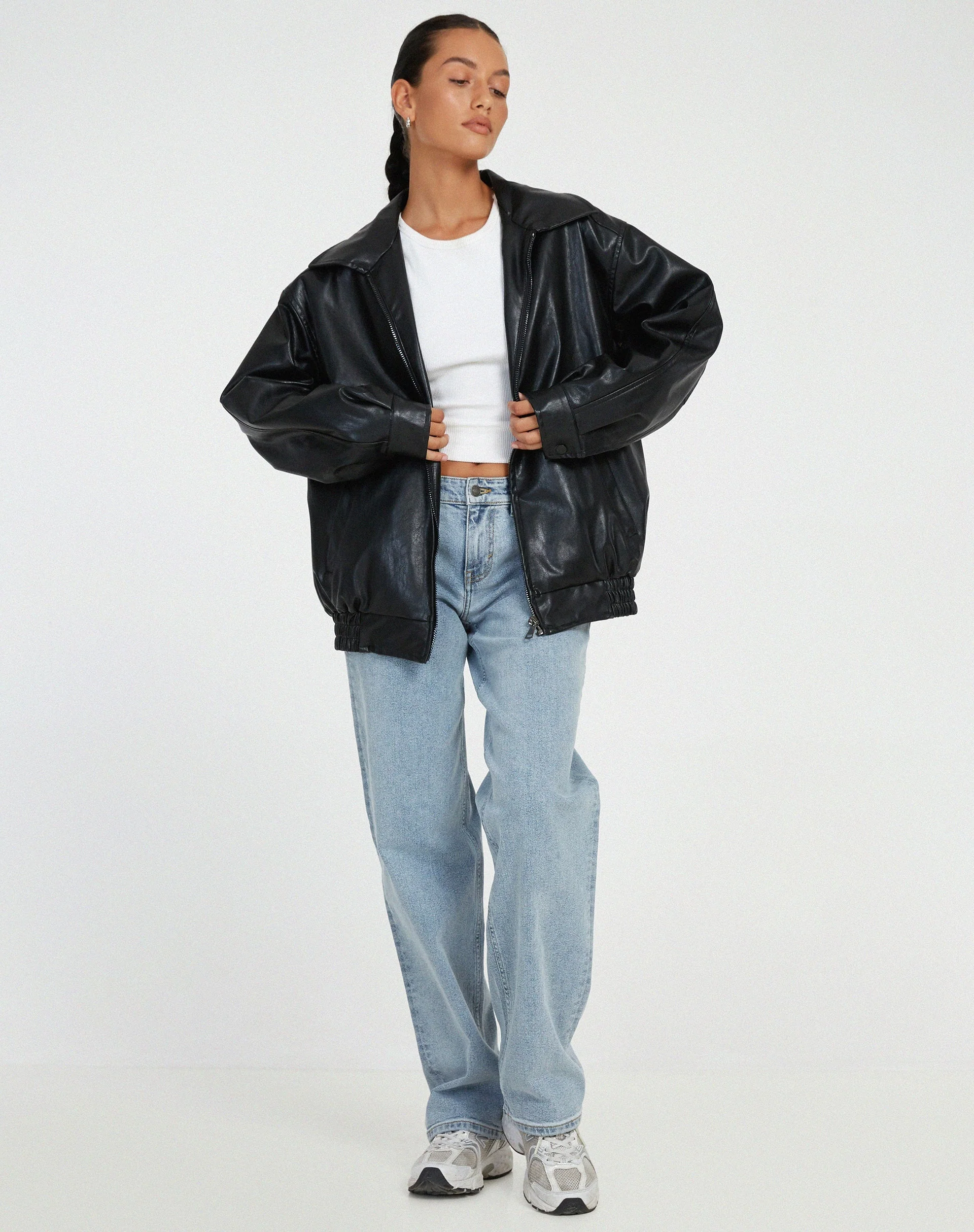 Maite® | Loose women's leather jacket - Image 2