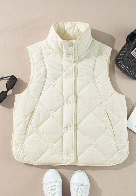 Maite | Vest with snap-down structure and pockets - Image 6
