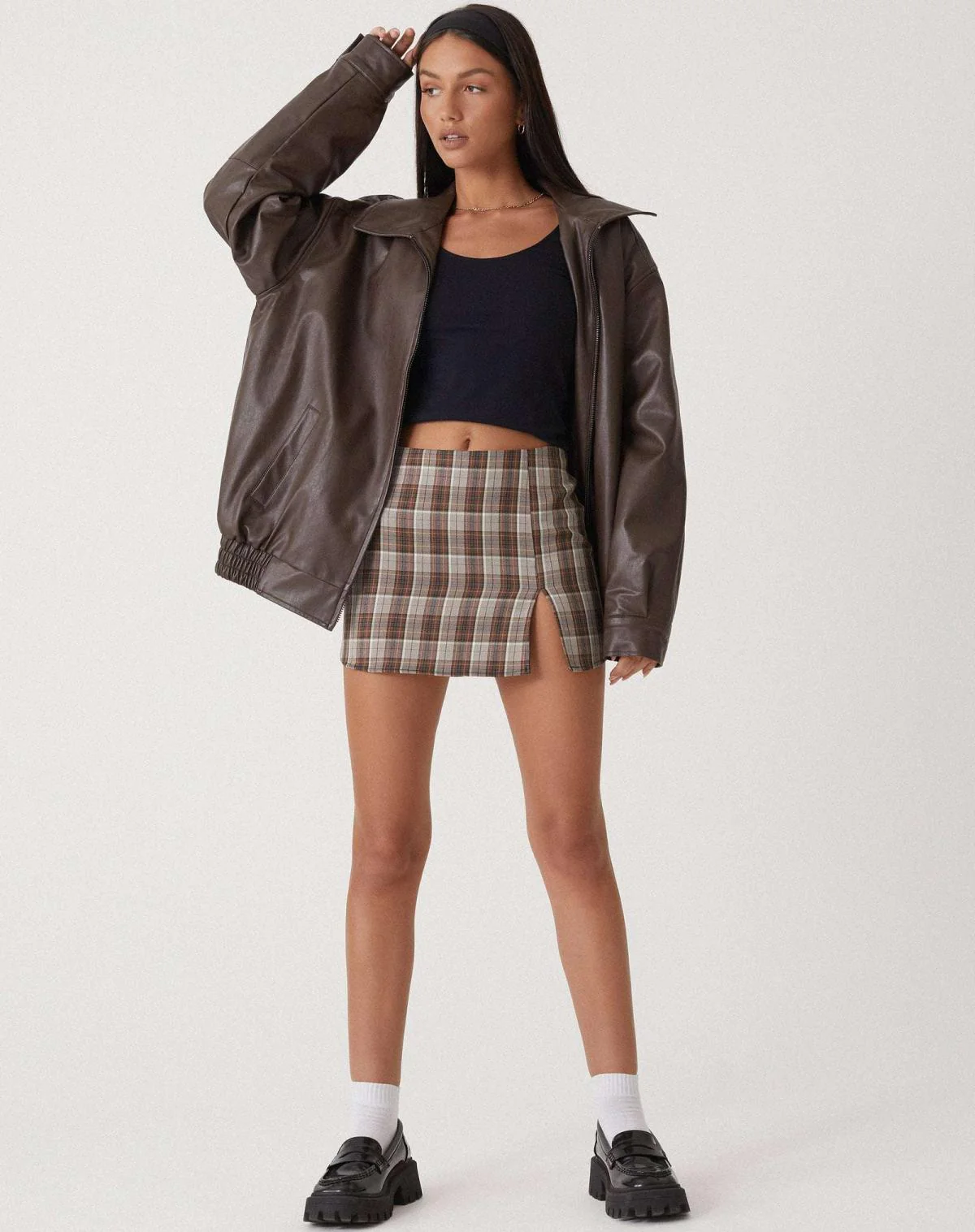 Maite | Loose women's leather jacket
