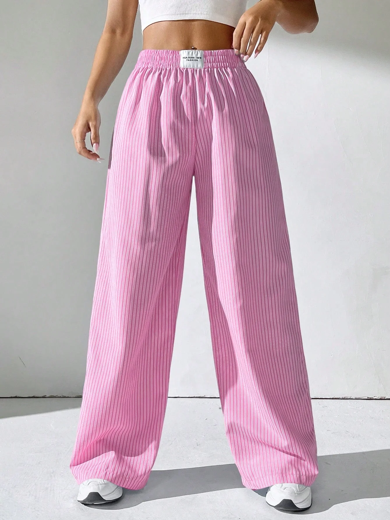 Malena | STRIPED FABRIC TROUSERS - Image 7