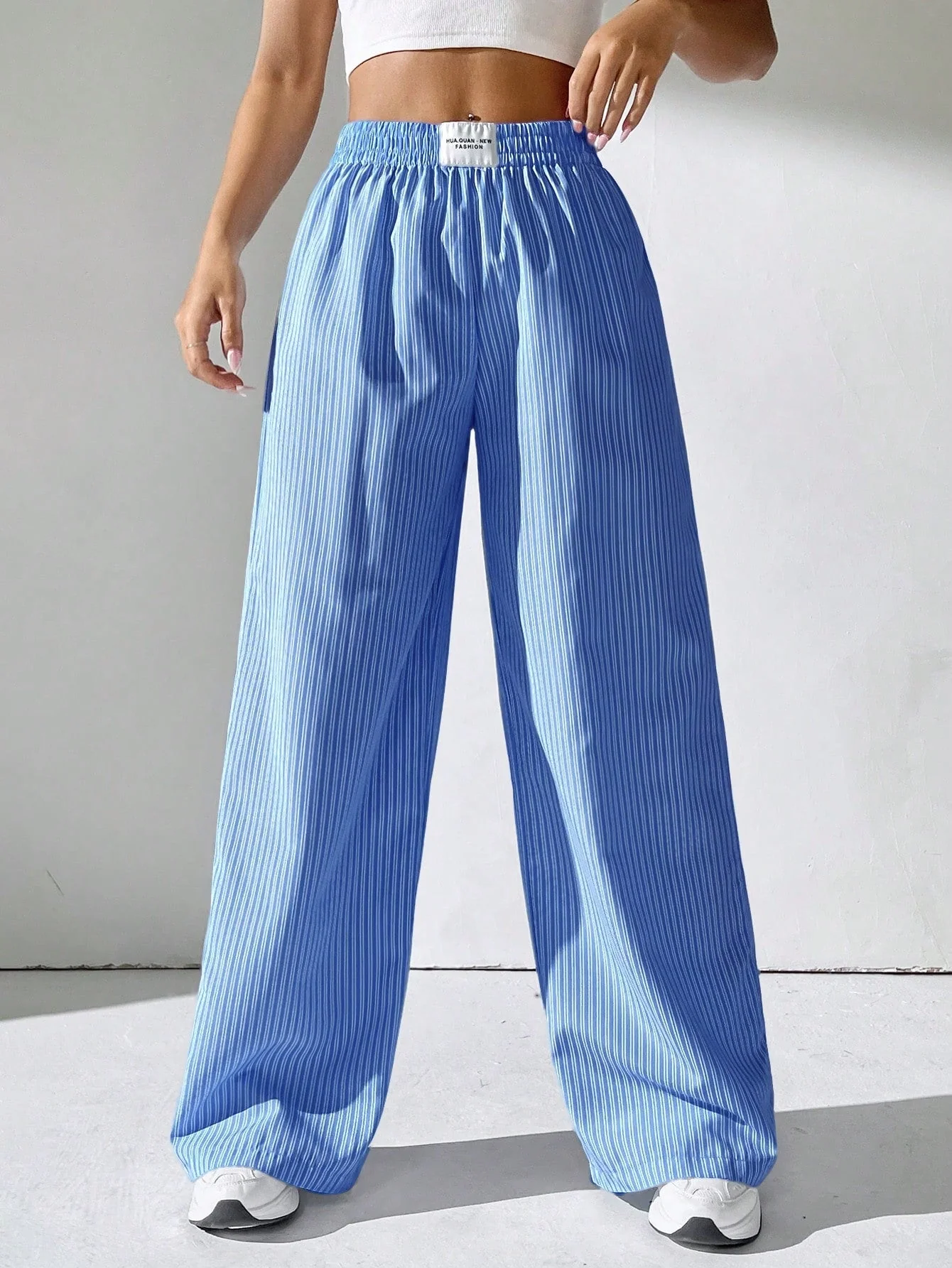 Malena | STRIPED FABRIC TROUSERS - Image 9