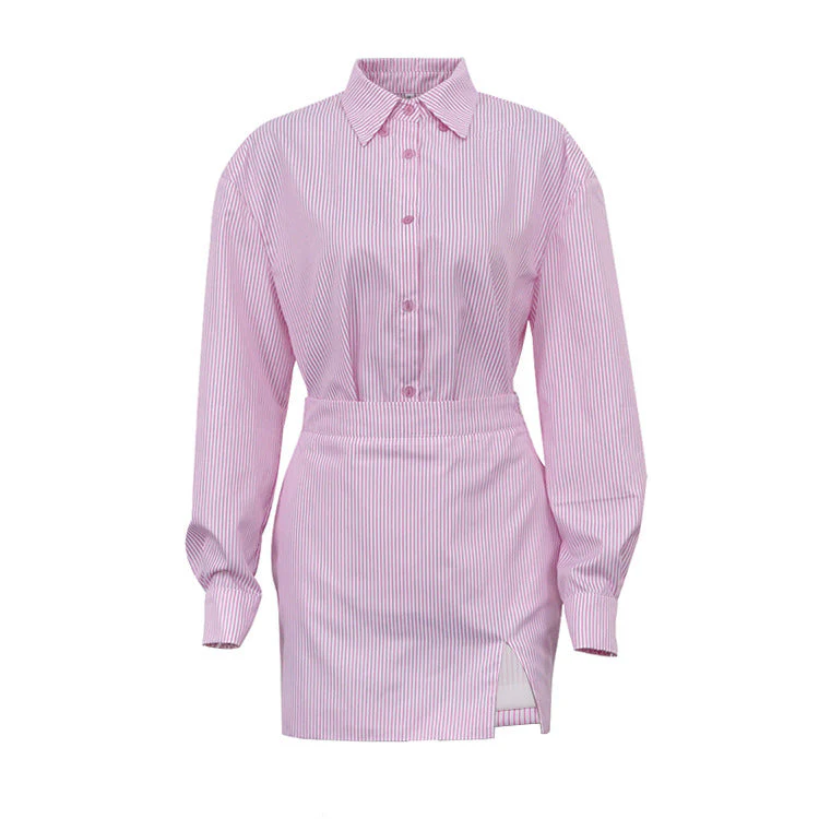 Manuela® | Women'S Blouse Dress With Asymmetric Hem And Long Sleeves - Image 6