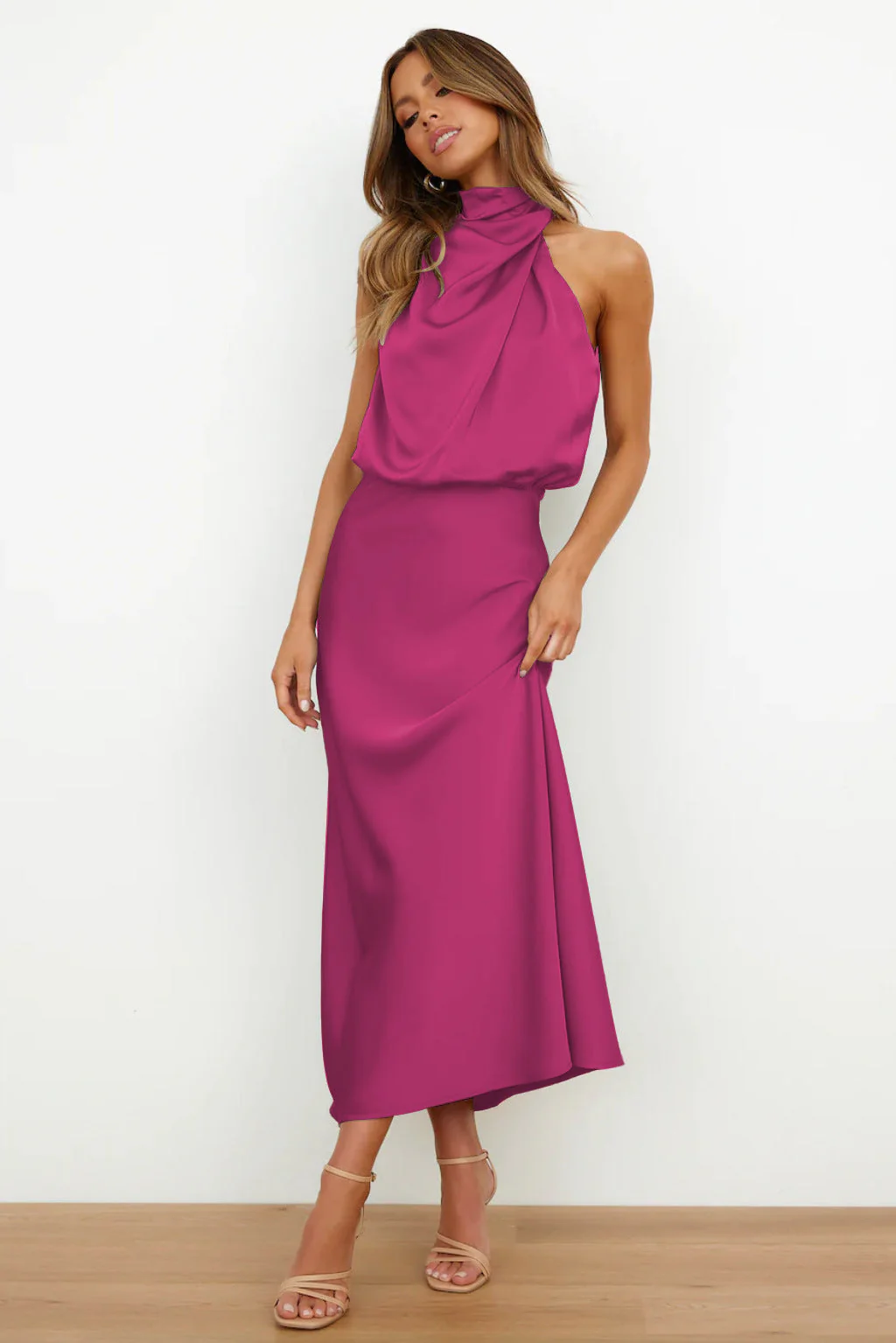 Marcela® | Elegant Satin Evening Dress - Image 9