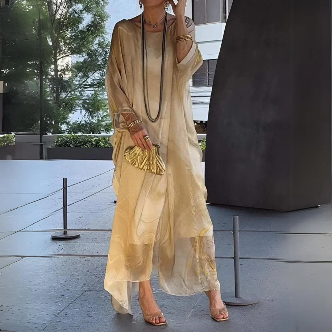 Marcia® | Elegant Silk Chiffon Dress - Image 2