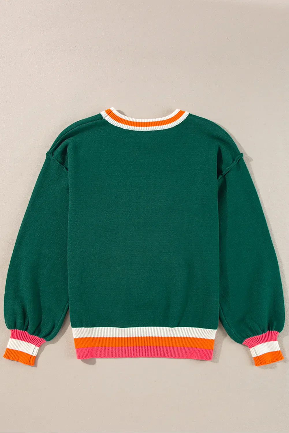 Mareike | Contrasting long-sleeved sweater with a crew neck - Image 7