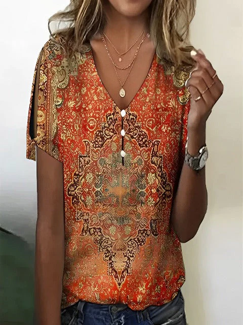 Margaret® | V-Neck Blouse