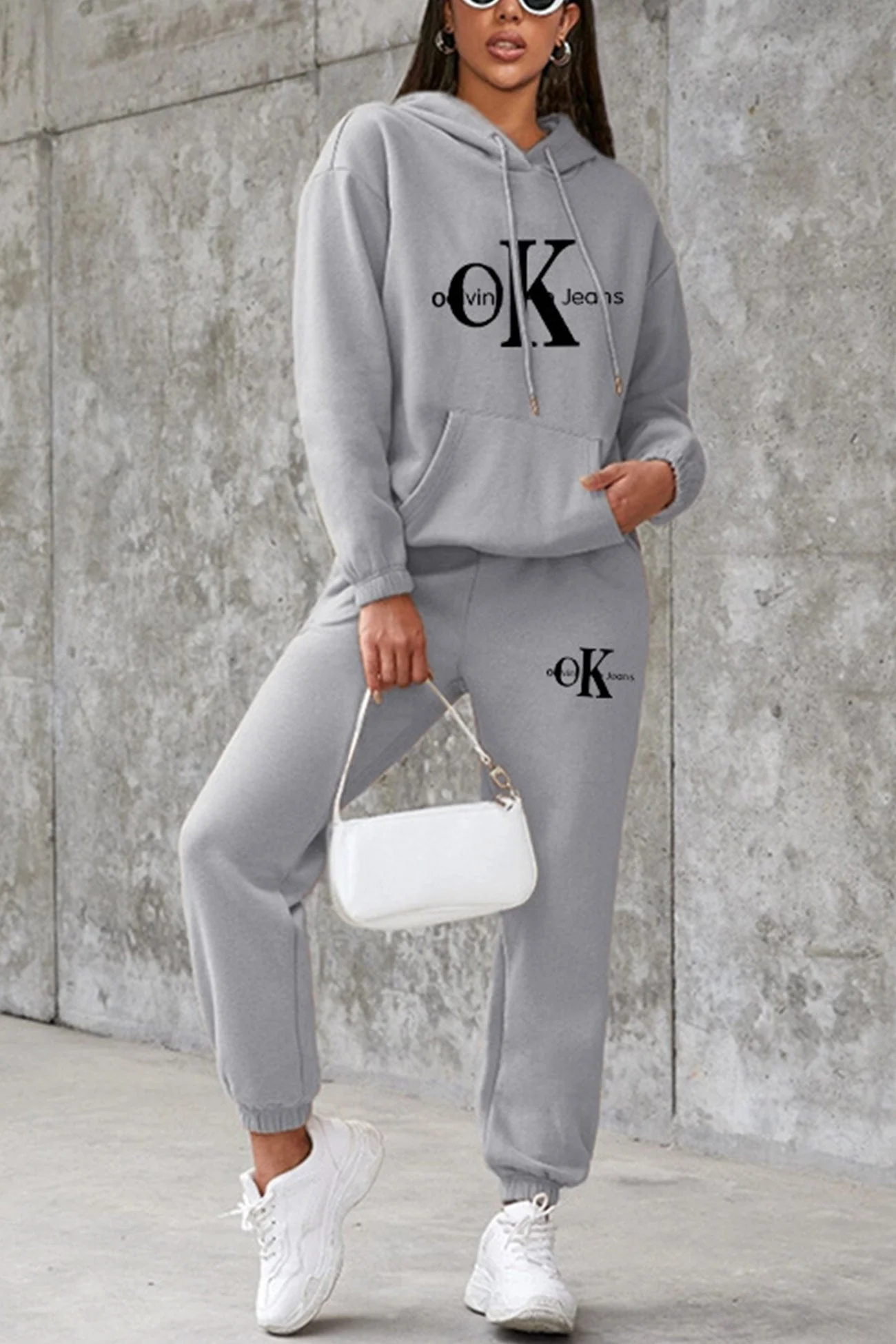 Margarita | Letter print hooded suits - Image 5