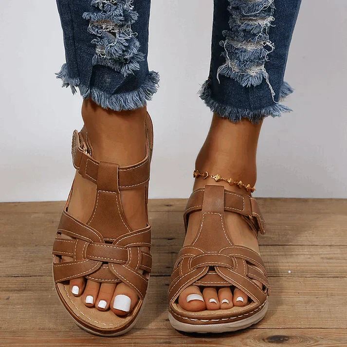 Margarita® | Orthopedic Comfort Sandals Made Of Vintage Leather - Image 2