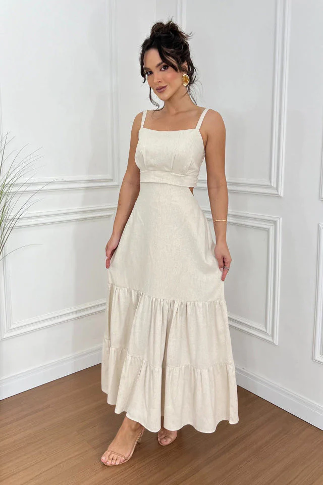 Margarita® | Trendy, Versatile Solid-Colored Midi Dress With Spaghetti Straps - Image 10